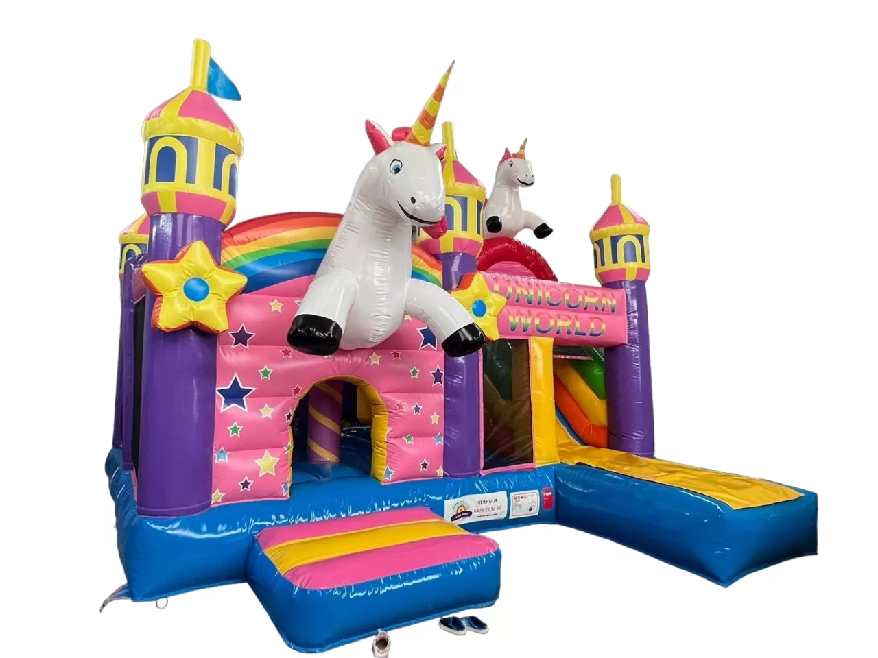 Spring Events: unicorn springkasteel huren