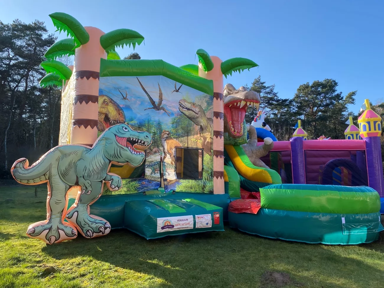 Spring Events: Dinosaurus springkasteel huren